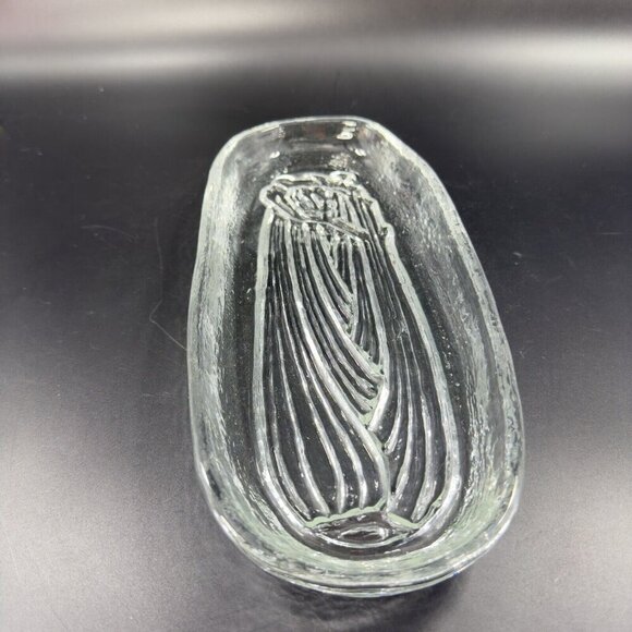 Pilgrim Glass Condiment Relish Serving Dish Tray Celery Clear Heavy Dish - Picture 11 of 12